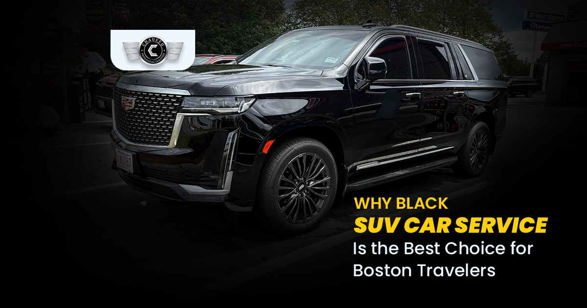 Black SUV car service Boston