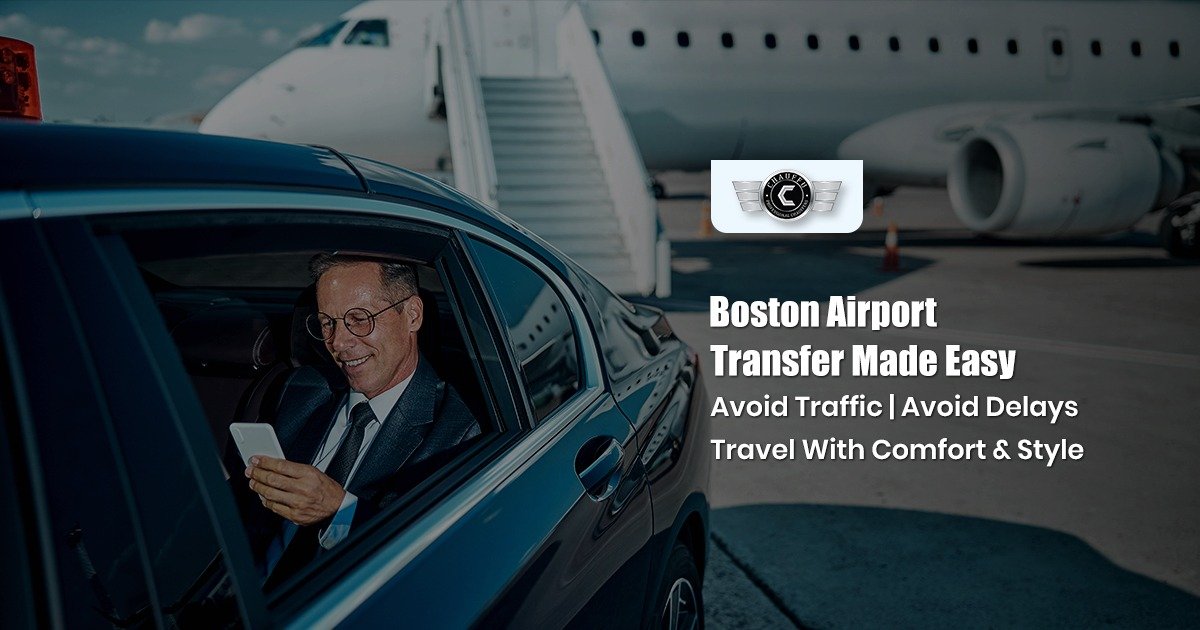 Stress-free airport transfer in Boston with luxury chauffeur service by Chauffu