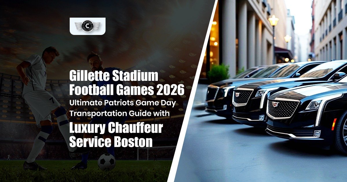 Gillette Stadium chauffeur service Boston for football game day luxury transportation