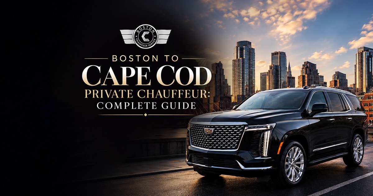 “Private chauffeur driving from Boston to Cape Cod”